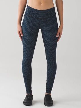 lululemon athletica Navy and Black Active Leggings